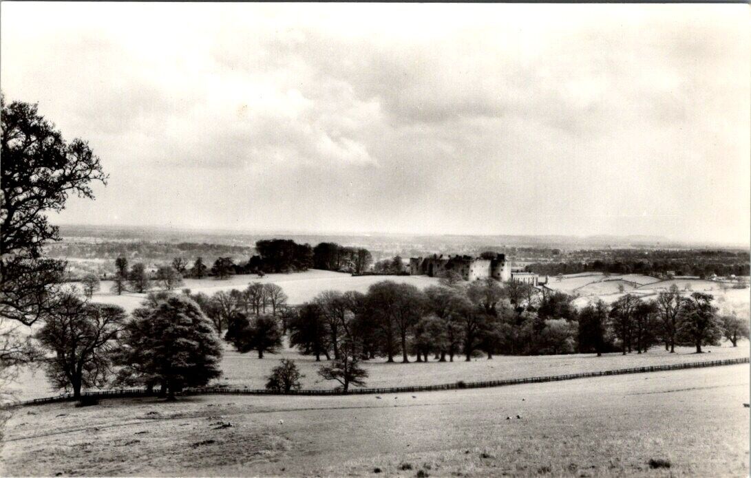 Vintage real photo postcard - Chirk Castle from the North West wales unposted