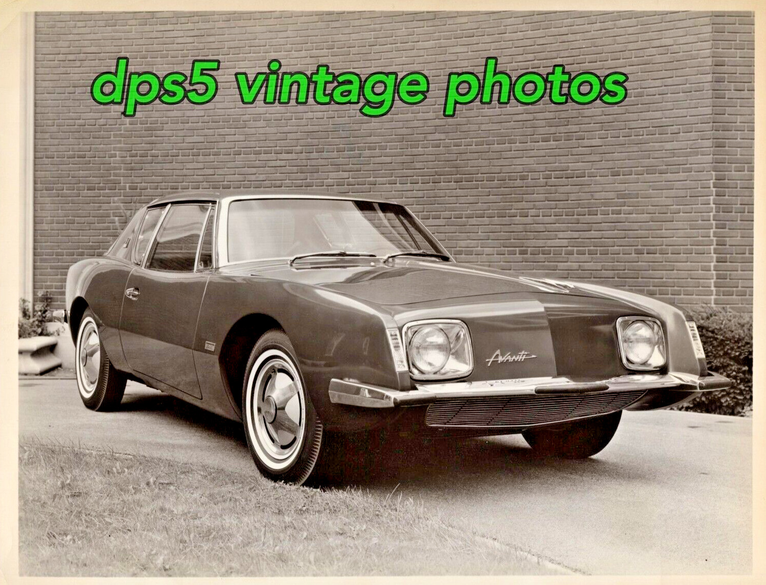 1964 Press Photo Avanti Auto-- Vintage  8x10 B&W Print