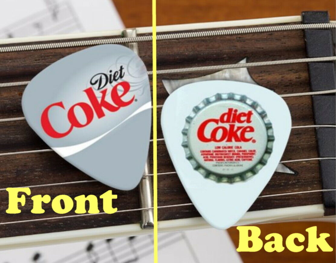 Set of 3 Diet Coke premium Promo Guitar Pick Pic