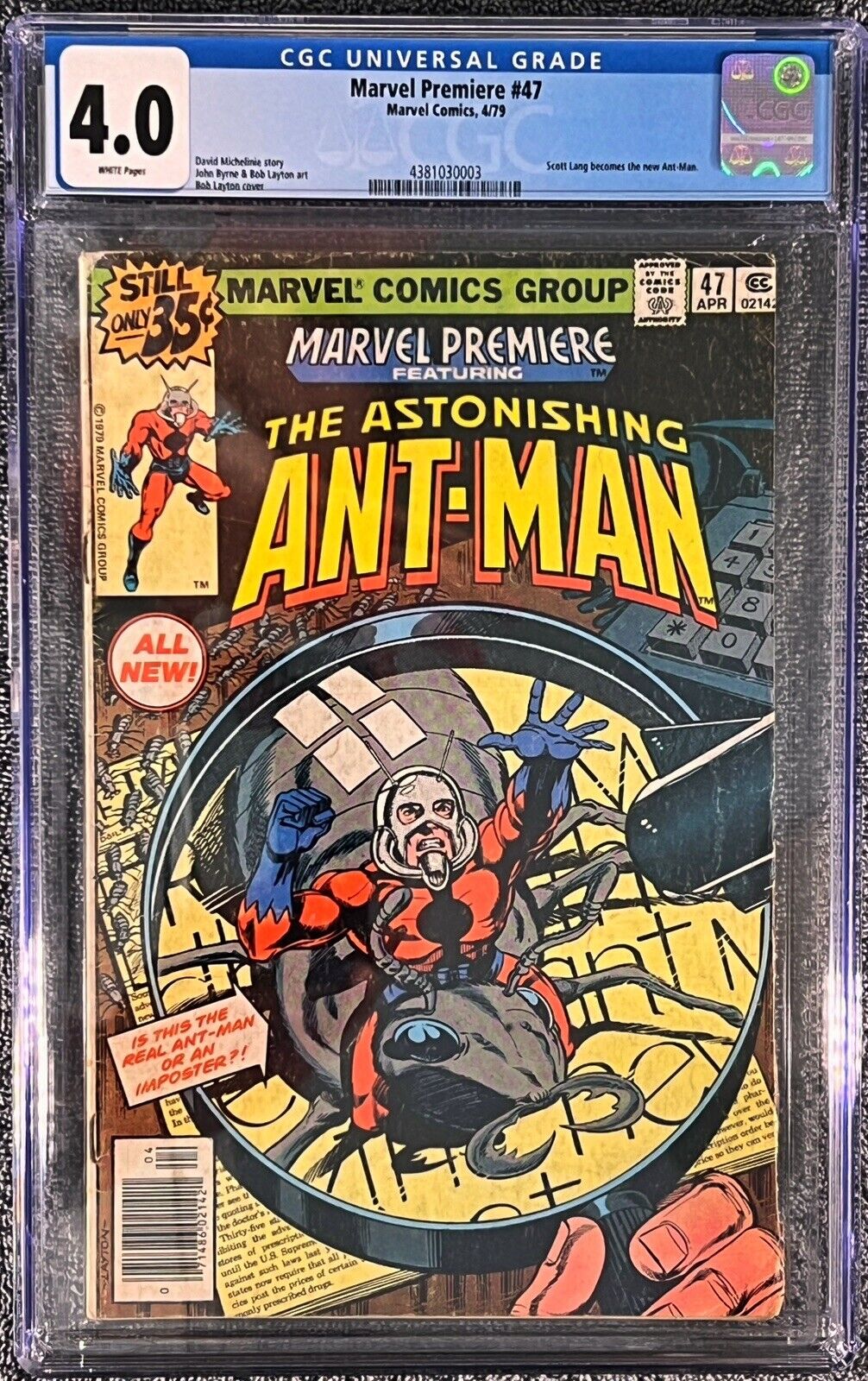 Marvel Premiere #47 (CGC 4.0 1979) *1st Scott Lang as Ant Man* 🔥KEY ISSUE🔥
