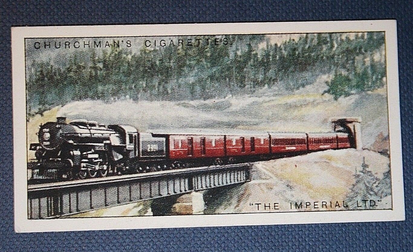 THE IMPERIAL LIMITED  Canadian Pacific Railway    Vintage 1920\'s Card  BD11