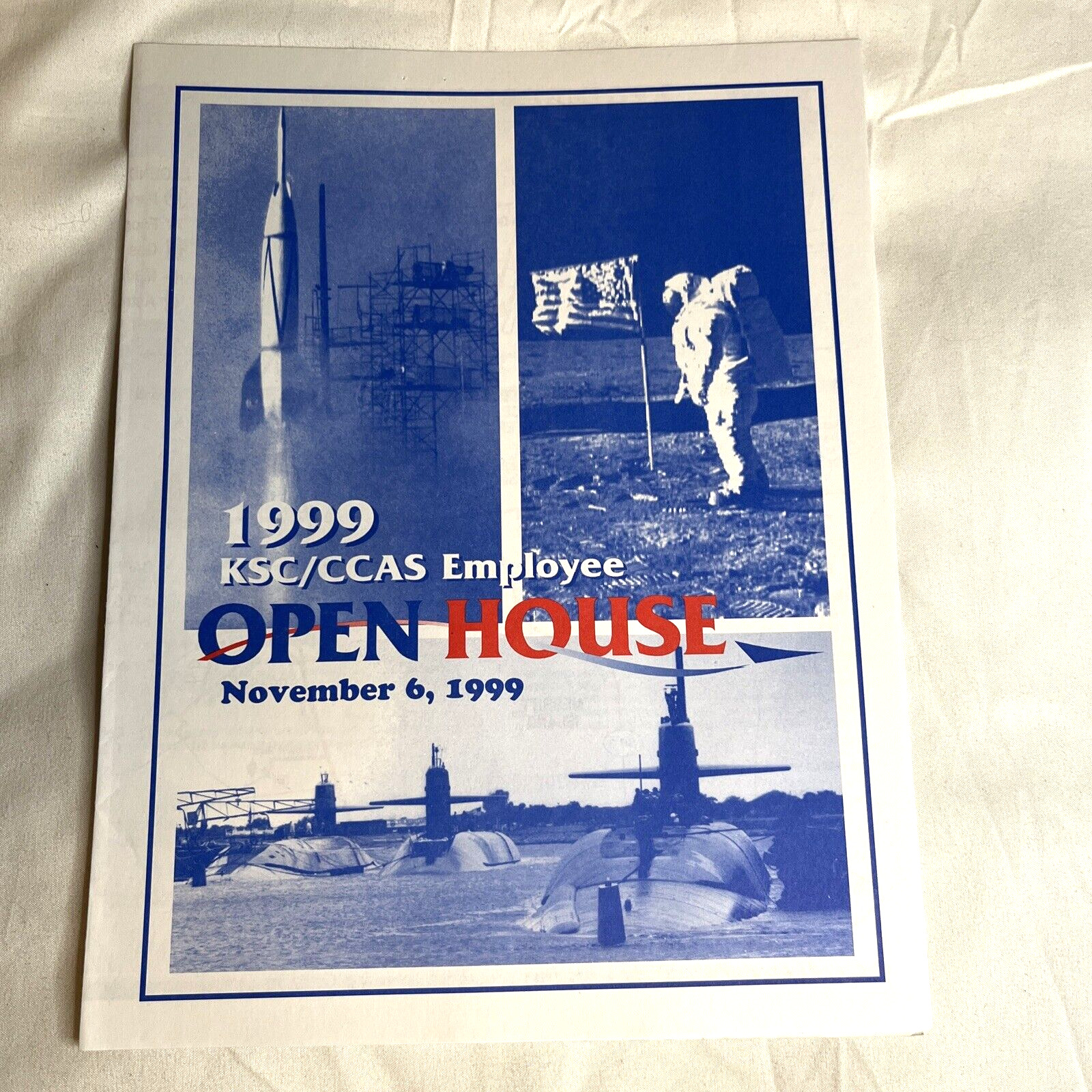 NASA Brochure Map KSC Employee Open House Vintage Kennedy Space Center 1999
