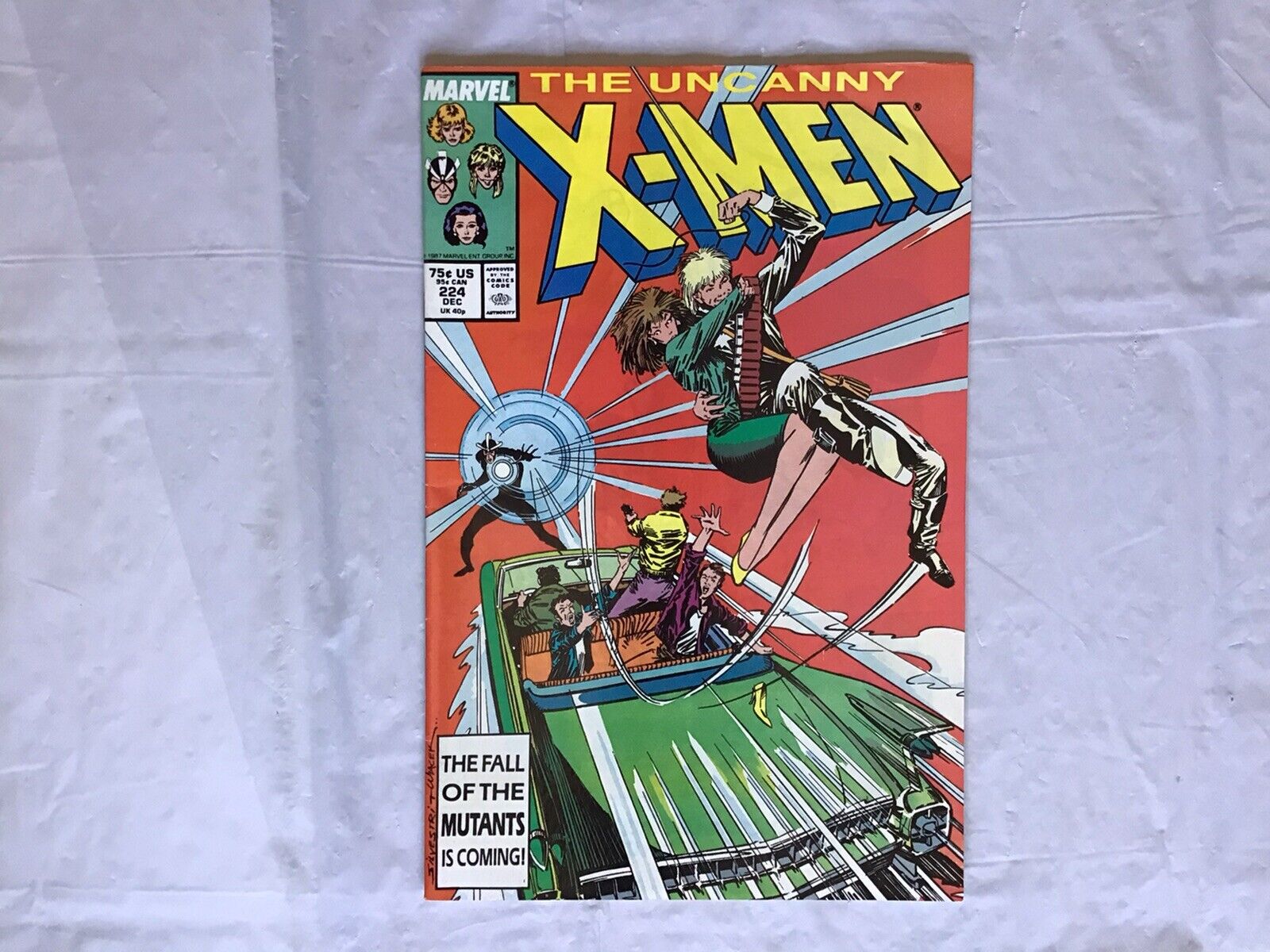 X-Men #224 Marvel 1987 Copper Age Claremont/Silvestri *W/adds BEAUTIFUL 💥VF+💥
