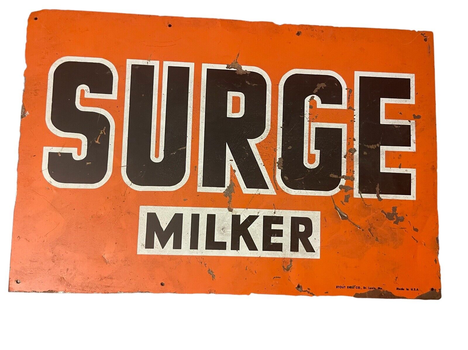Vintage Surge Milker Metal Sign 12\