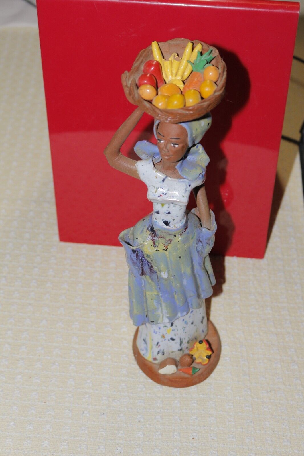 Vintage Frazer's Jamaican Lady Figurine Ceramic Earthware