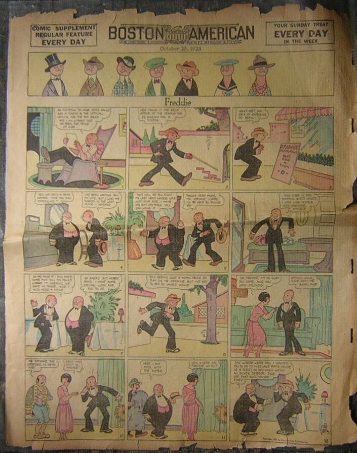 Oct. 25, 1923 Boston American 4-Page Comic Supplement - Freddie, The Katzies