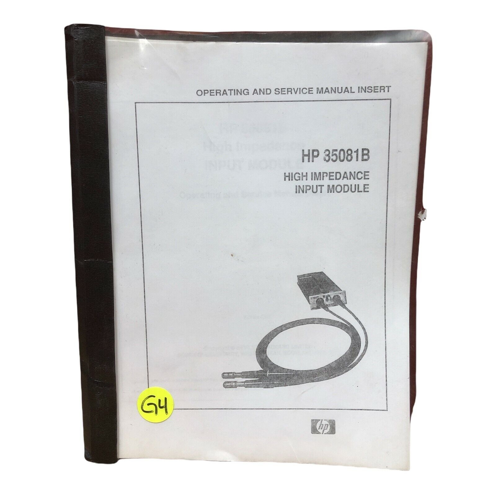 HP 35081B HIGH IMPEDENCE INPUT MODULE OPERATING AND SERVICE MANUAL INSERT