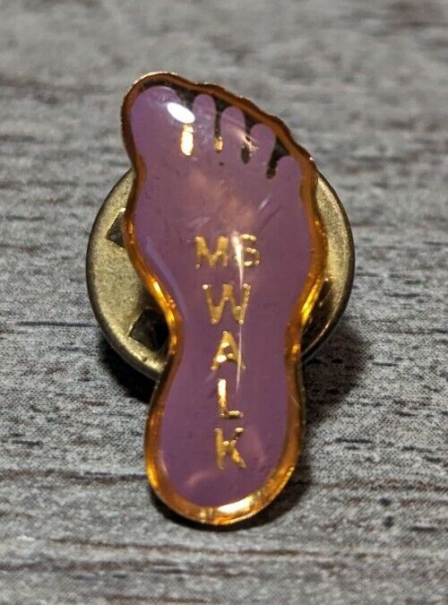 MS Walk Purple Footprint Multiple Sclerosis Lapel Pin