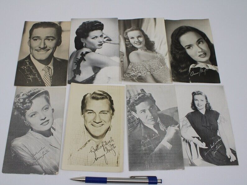 Old Hollywood Studio Postcards for Stars - 1940's