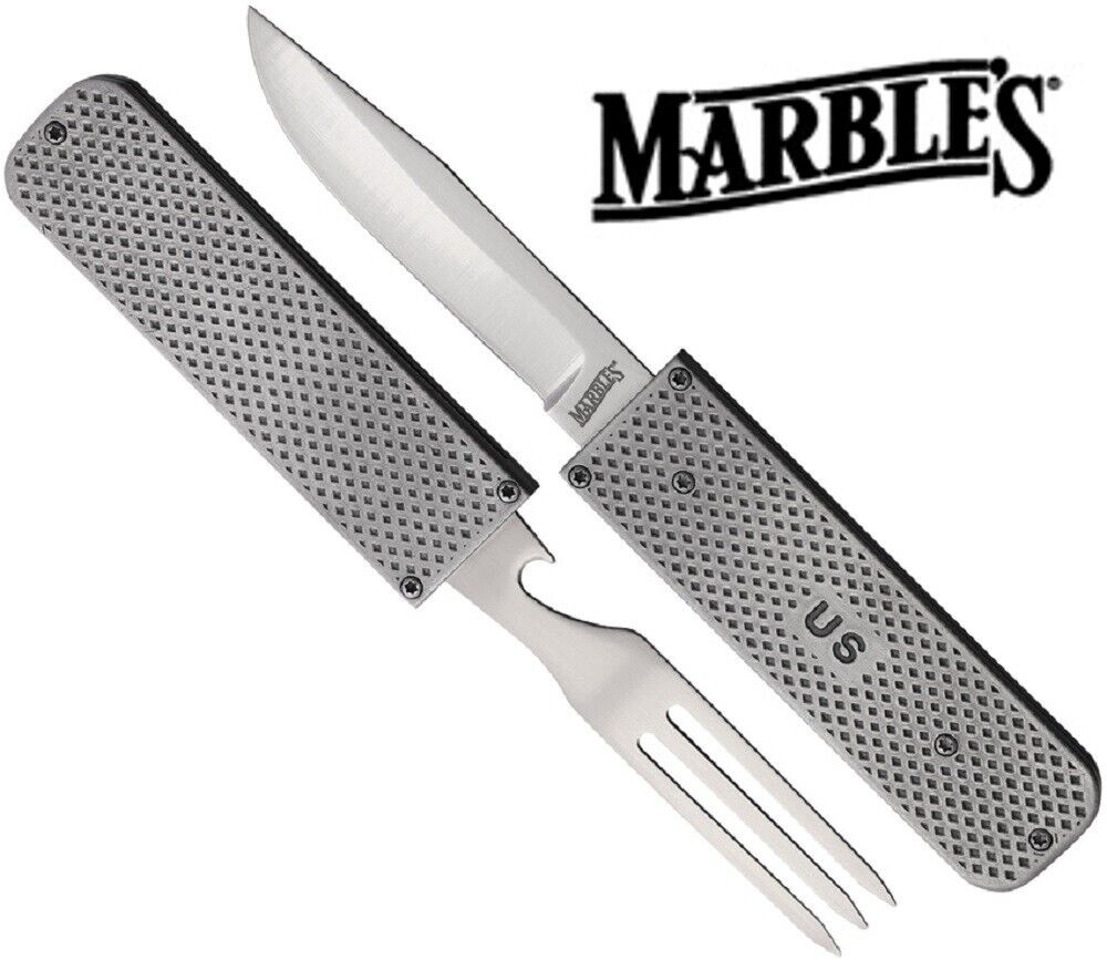 Marble\'s Field Cutlery Set - Stainless Steel Camping Utensils - NEW
