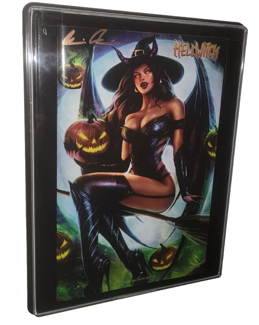 Hell Witch Gallery # 1 Sun Khamunaki  LTD 125 Signed With COA & DISPLAY CASE