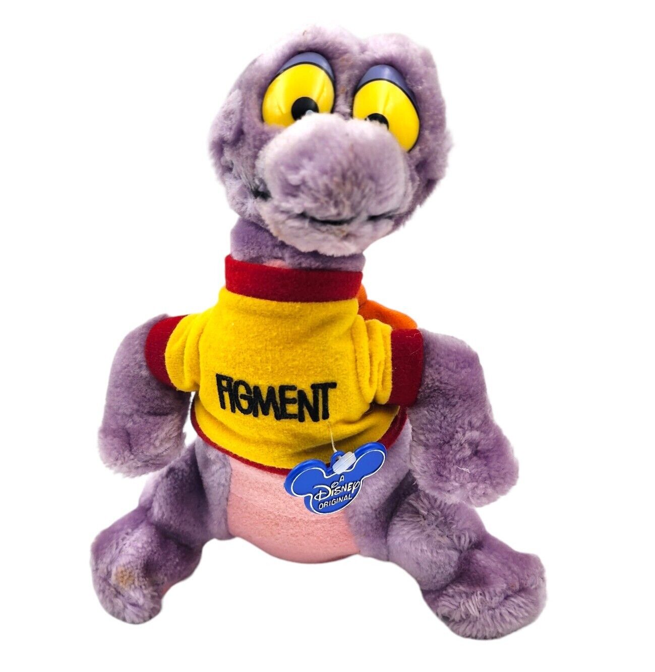 Vintage 1982 Figment Purple Dragon Disneyland Plush Stuffed Animal Original Tag