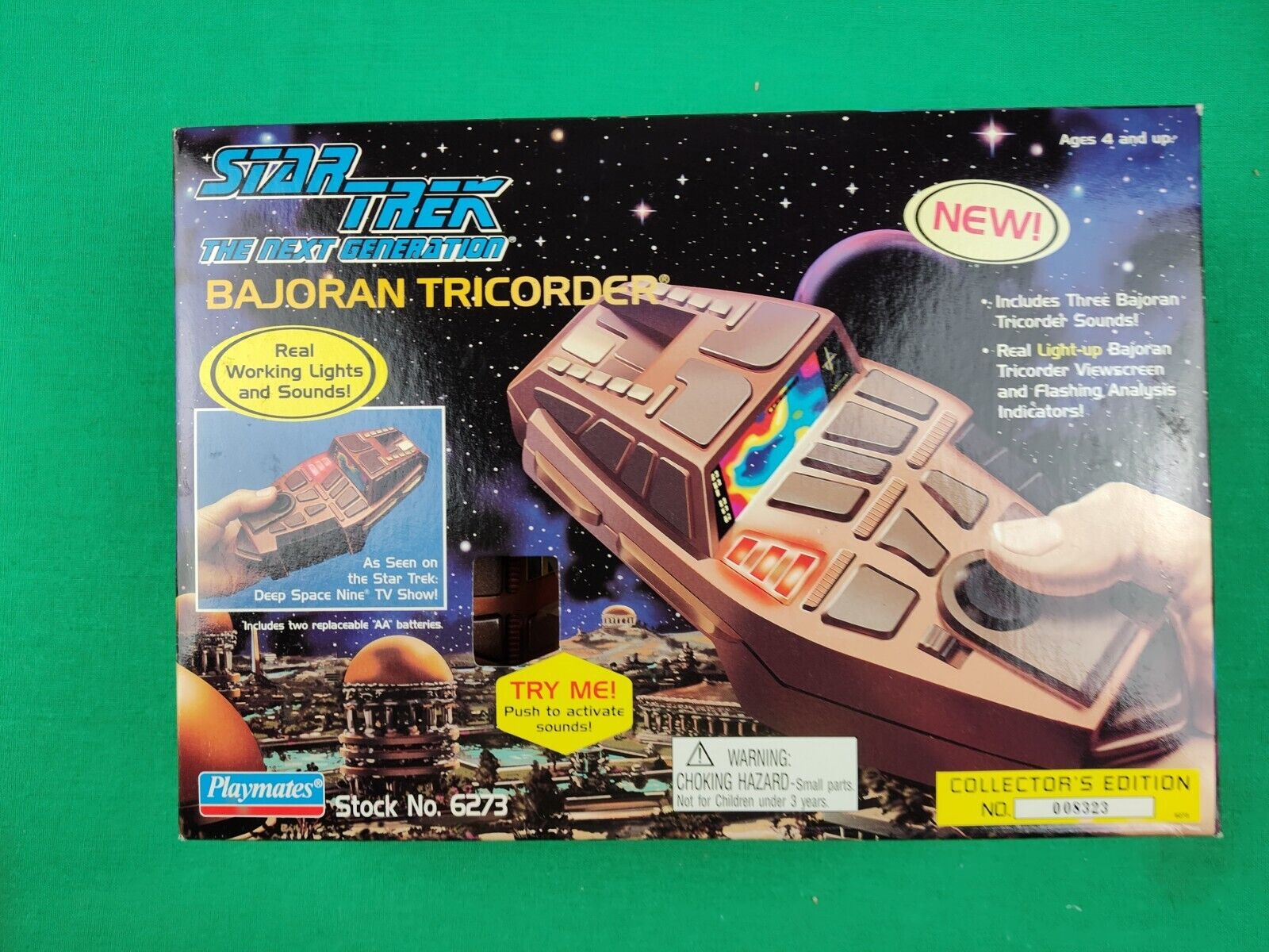 NOS Star Trek The Next Generation Bajoran Tricorder from Playmates Toys - 1995