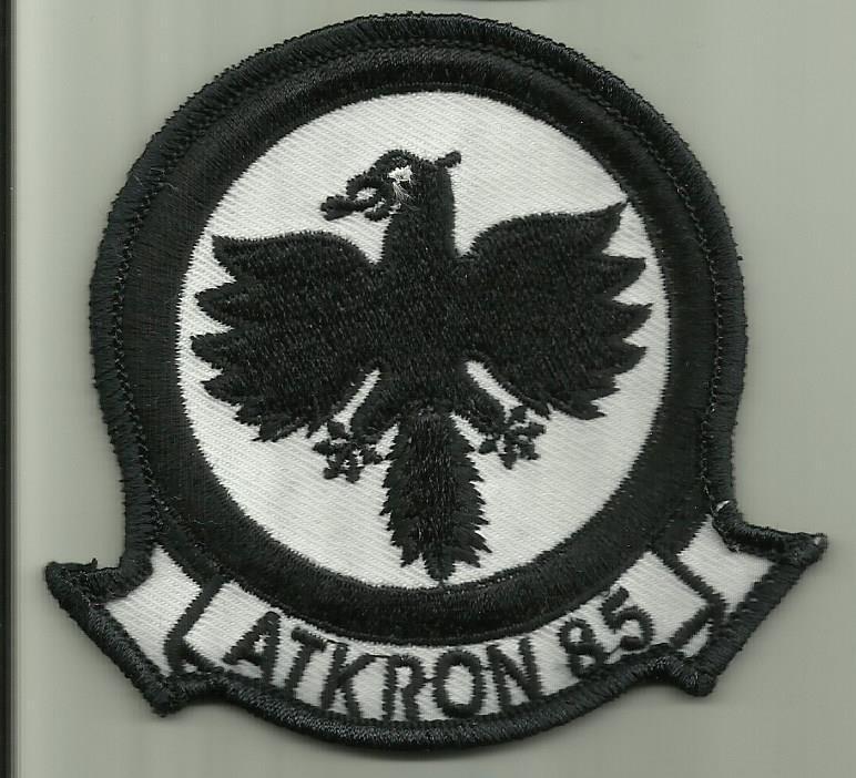 ATKRON 85 US.NAVY PATCH VA-85 BLACK FALCONS WAR AIRCRAFT PILOT AVIATION SAILOR