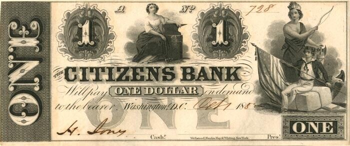 Citizens Bank - Paper Money - US - Obsolete