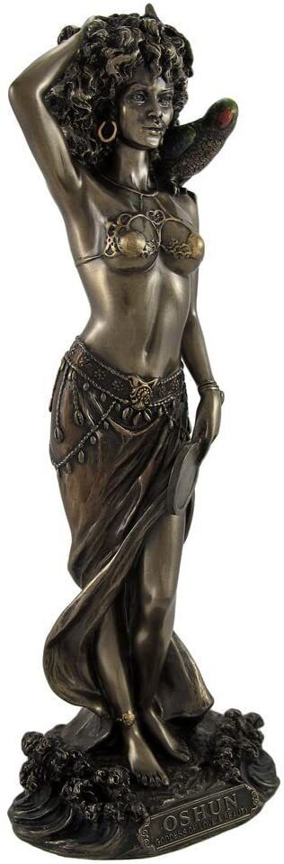 Veronese African Oshun - Goddess of Love Beauty Statue Voodoo Santeria Sculpture