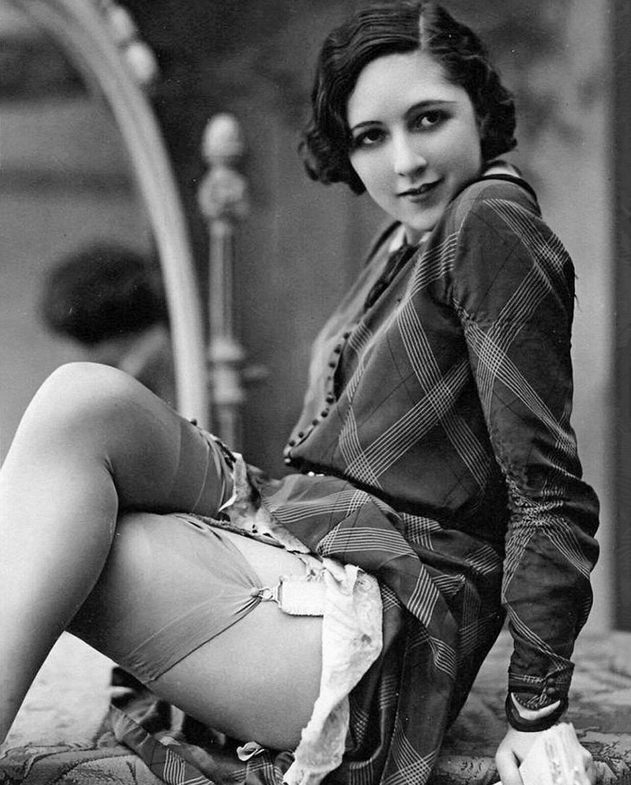 1920 Sexy FLAPPER Lucette Desmoulins 8X10 Borderless Photo