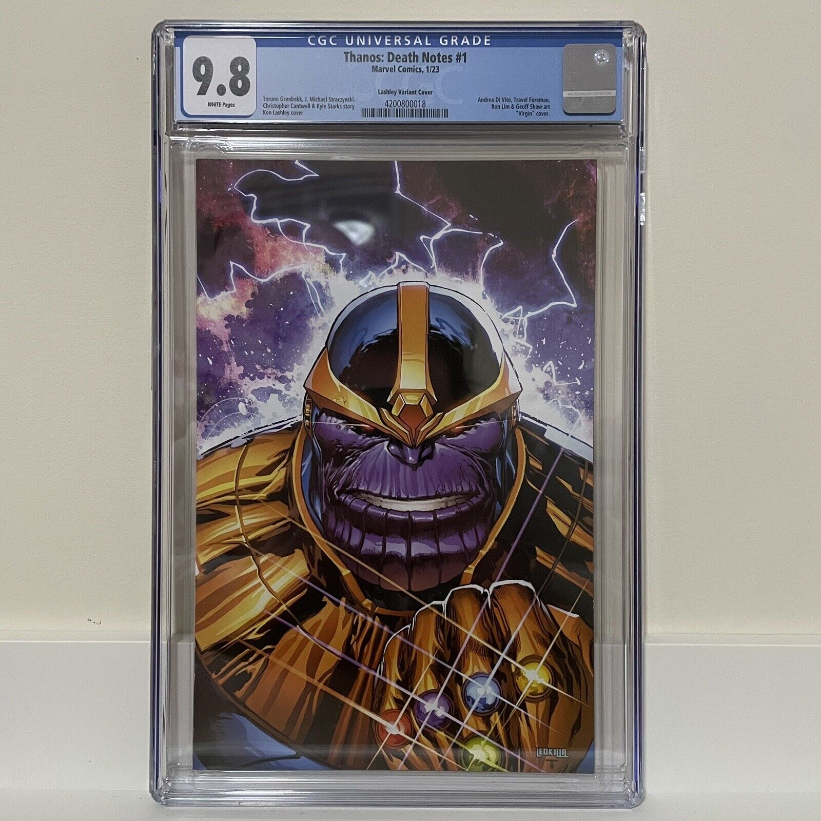 Thanos: Death Notes #1 Ken Lashley Variant CGC 9.8