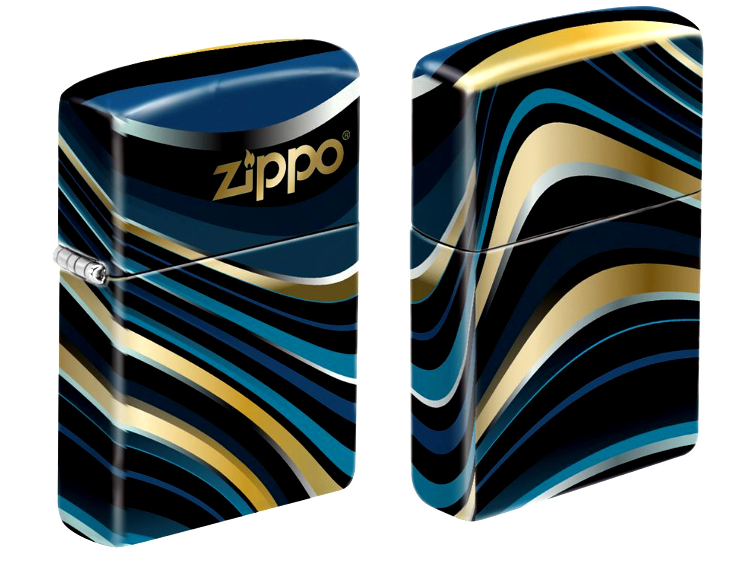 Zippo Wavy Design Lighter, 540 Wrap Around Process, 99376, New In Box