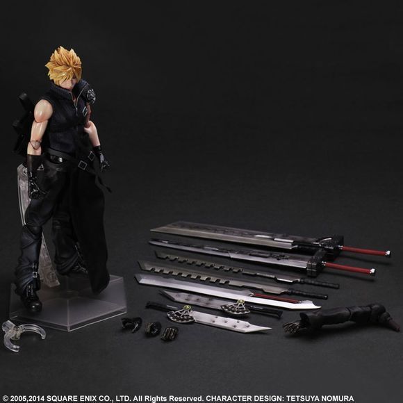 Final Fantasy Cloud Strife Figure Model Toys Statues 25cm Collections Ornaments