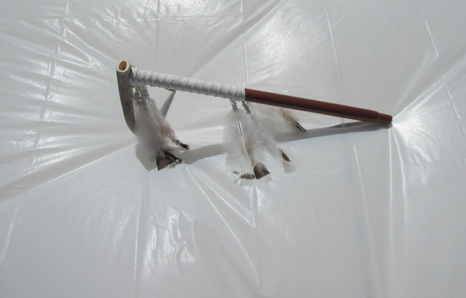 Deer Antler Piece Pipe, Cherokee Pipe, Native American Pipe COA #689