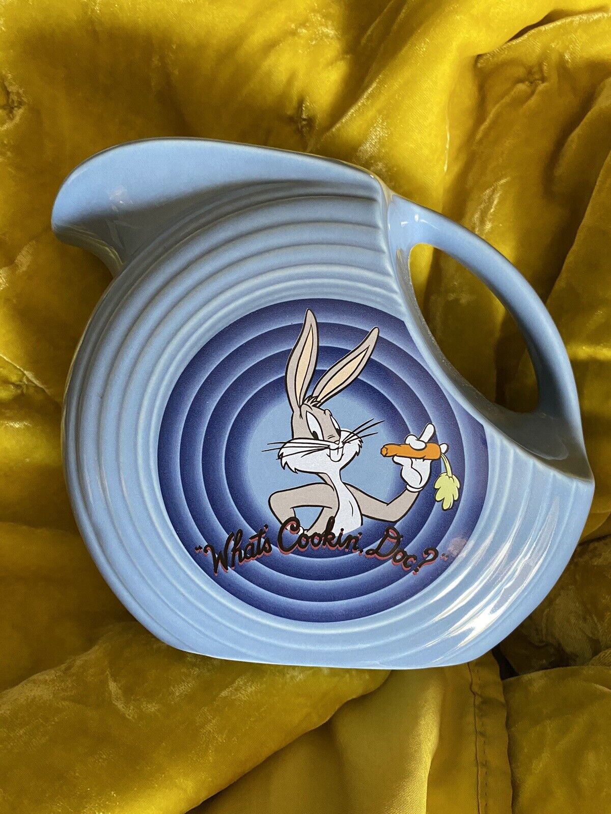 Fiesta Fiestaware 1994 Warner Bros. Bugs Bunny & Foghorn Pitcher