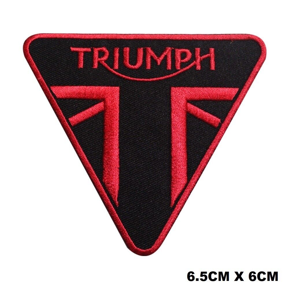 Triumph Motor Bike Brand Logo Patch Iron On Patch Sew On Embroidered Patch