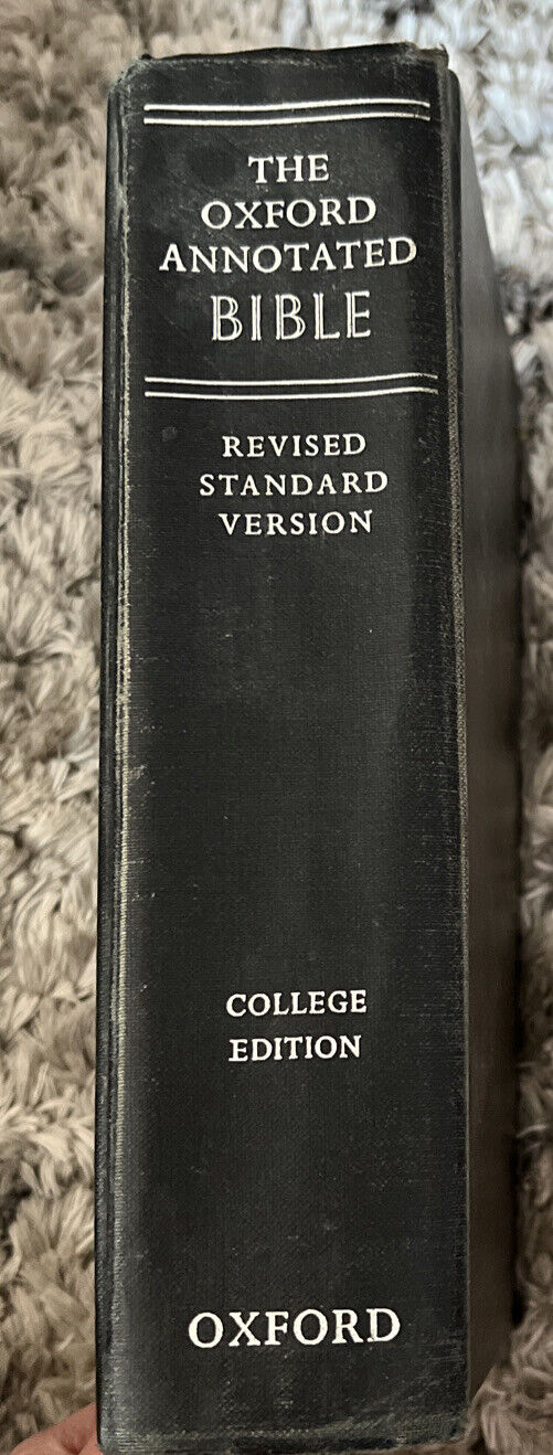 The Oxford Annotated Bible Revised Standard Version 1962 Black Imitation Leather
