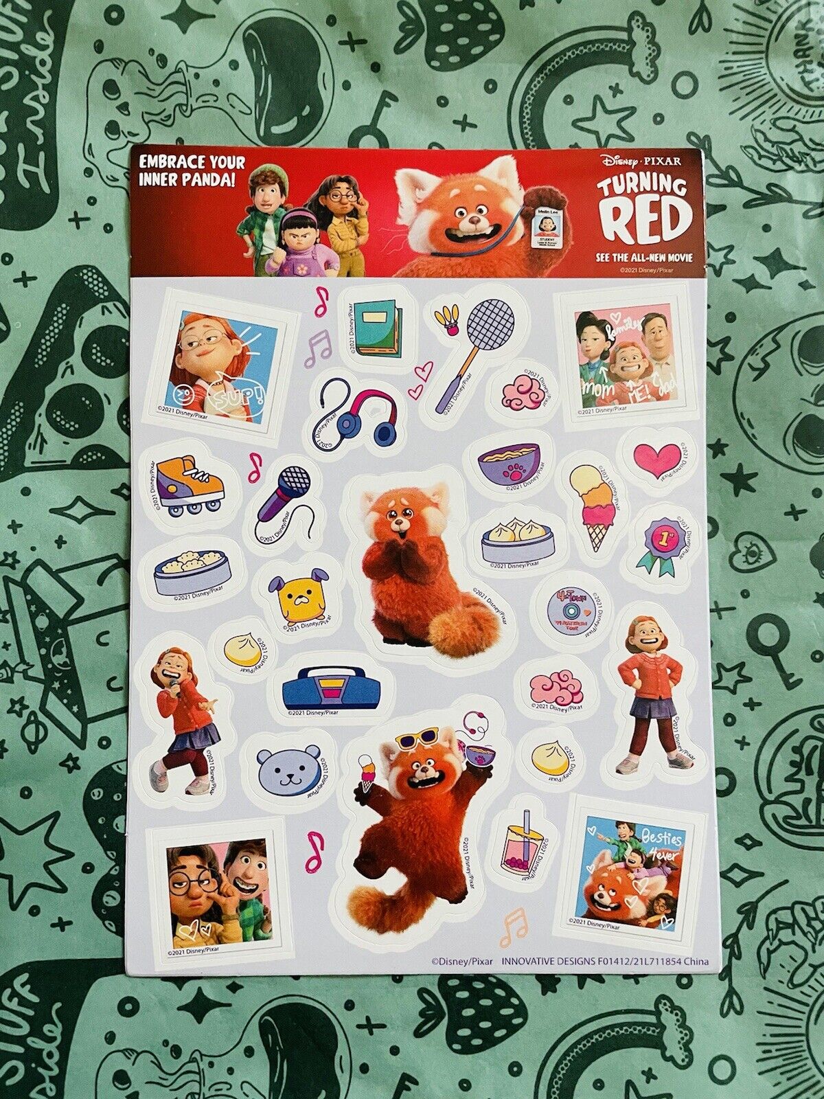 Turning Red Panda Express Sticker Sheet (x2)