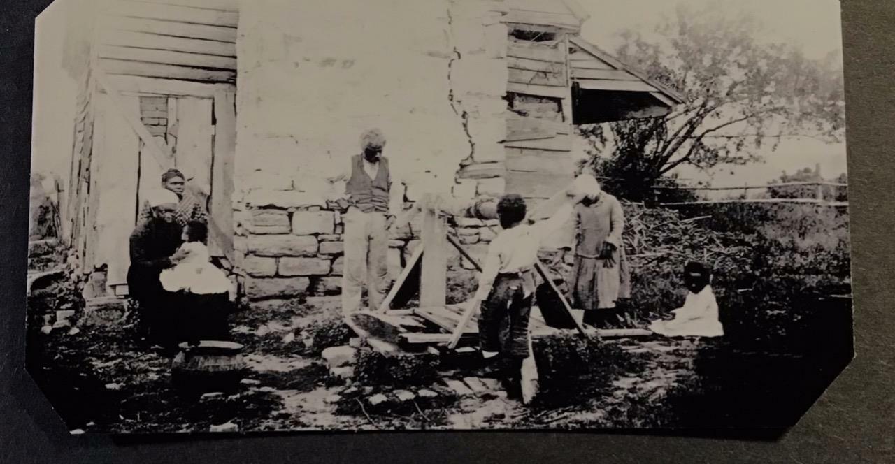 Sixth-Plate African American Slave Quarters Tintype C2374RP