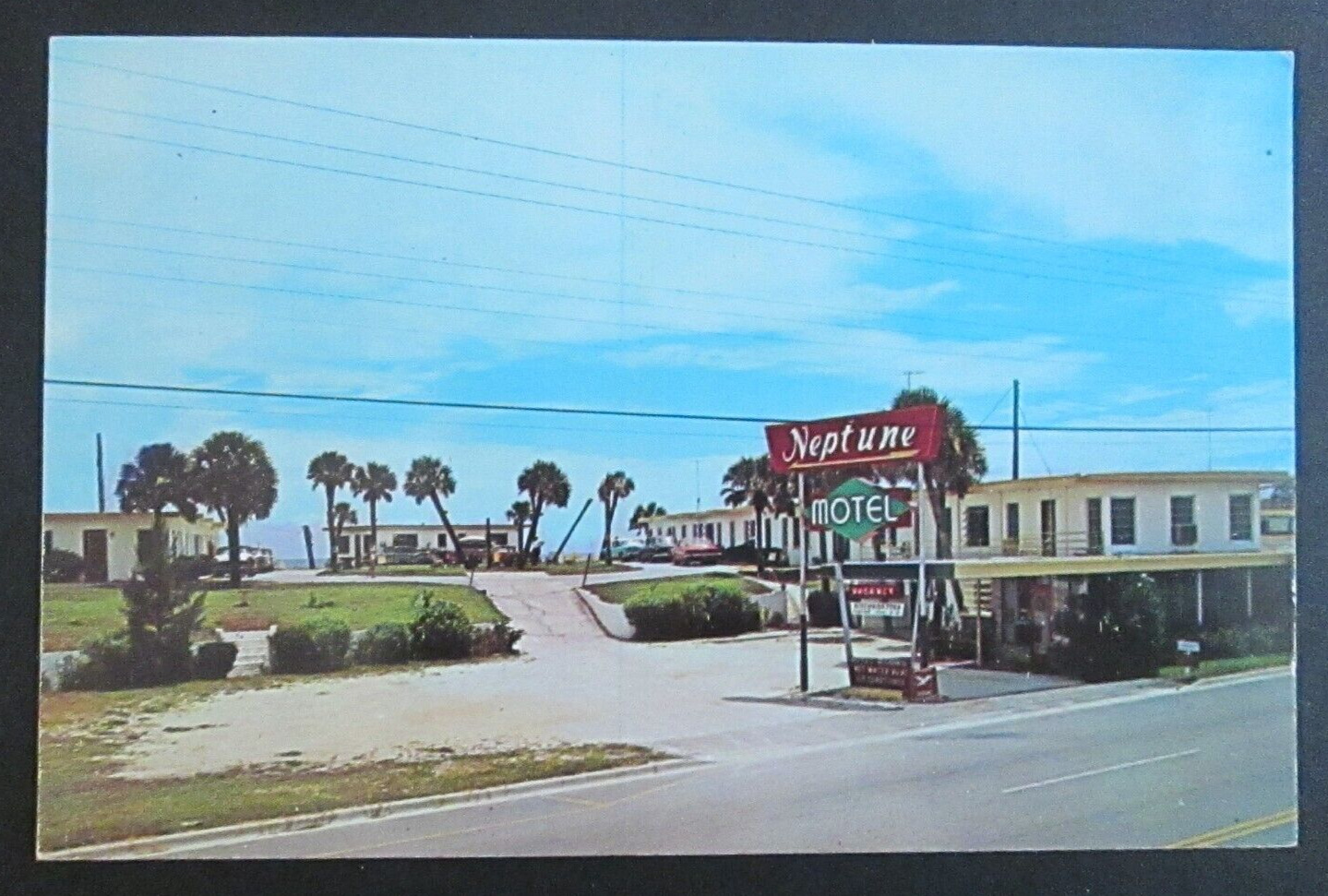 Neptune Motel Daytona Beach FL Unposted Chrome Postcard