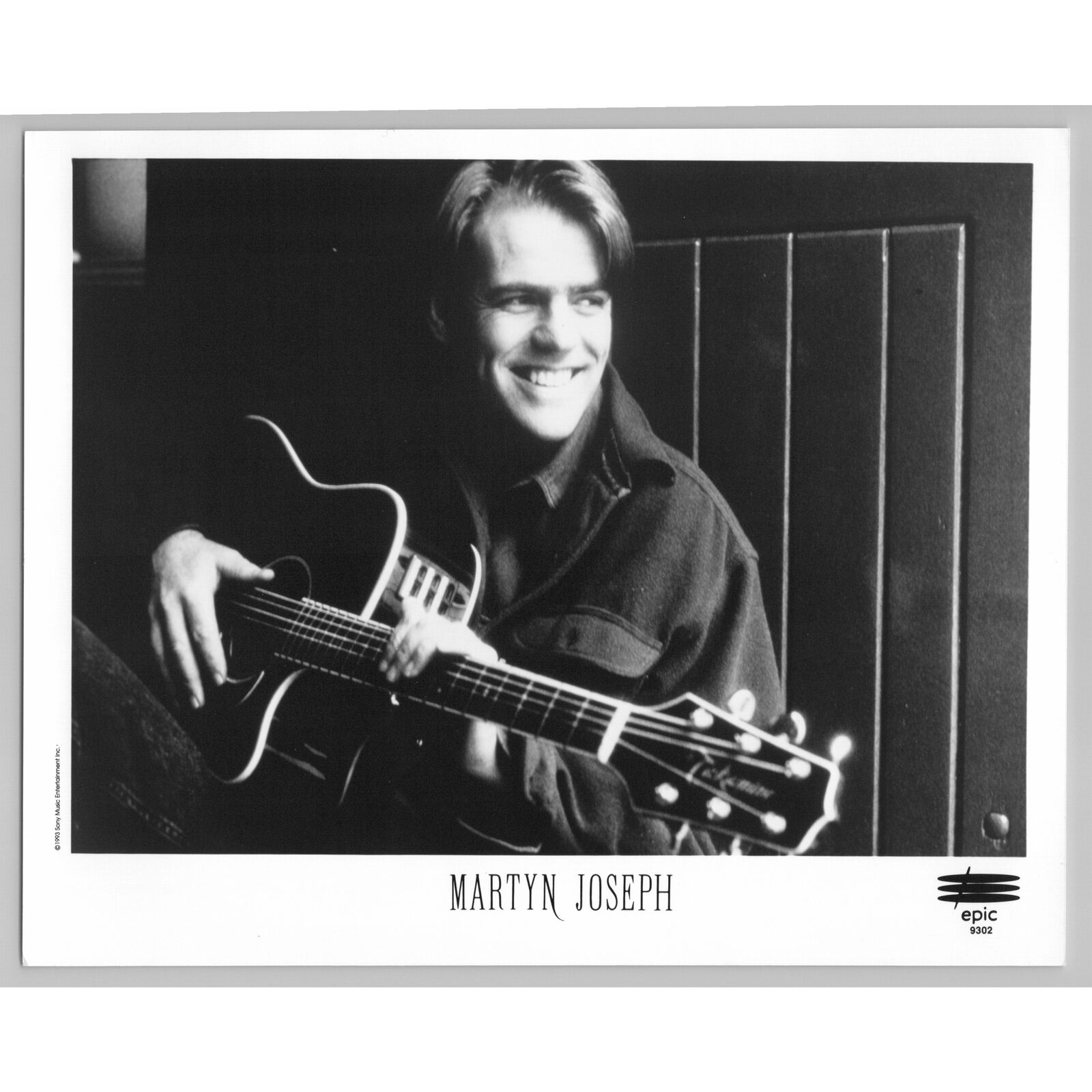 Martyn Joseph Welsh Celtic Folk Singer Songwriter 1993 Glossy Music Press Photo