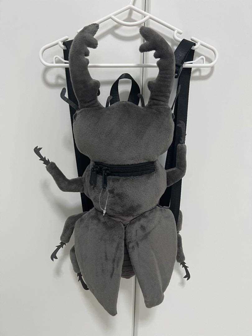 Insect Backpack giant stag beetle Gray about 20cm x 45cm Plush F/S w/T