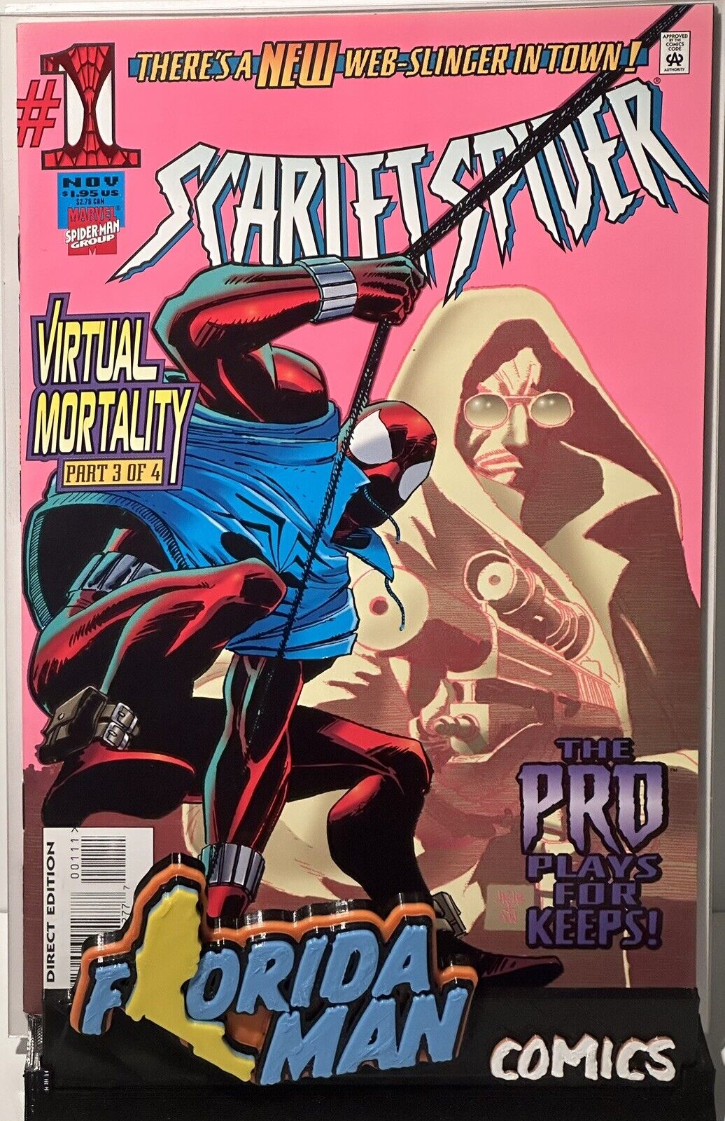 Scarlet Spider #1 VF/NM “Virtual Morality” part 3 of 4 John Romita Jr cover 1995