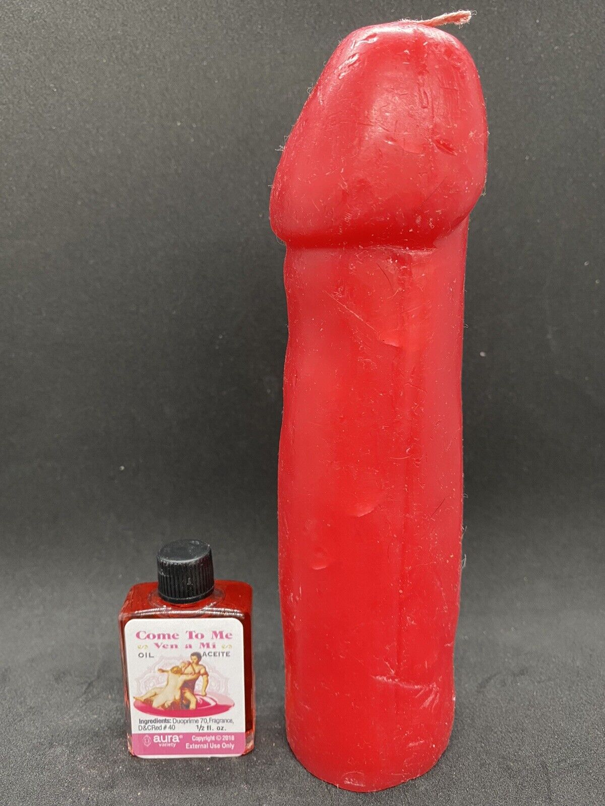 Red Penis Candle with Come To Me  Oil