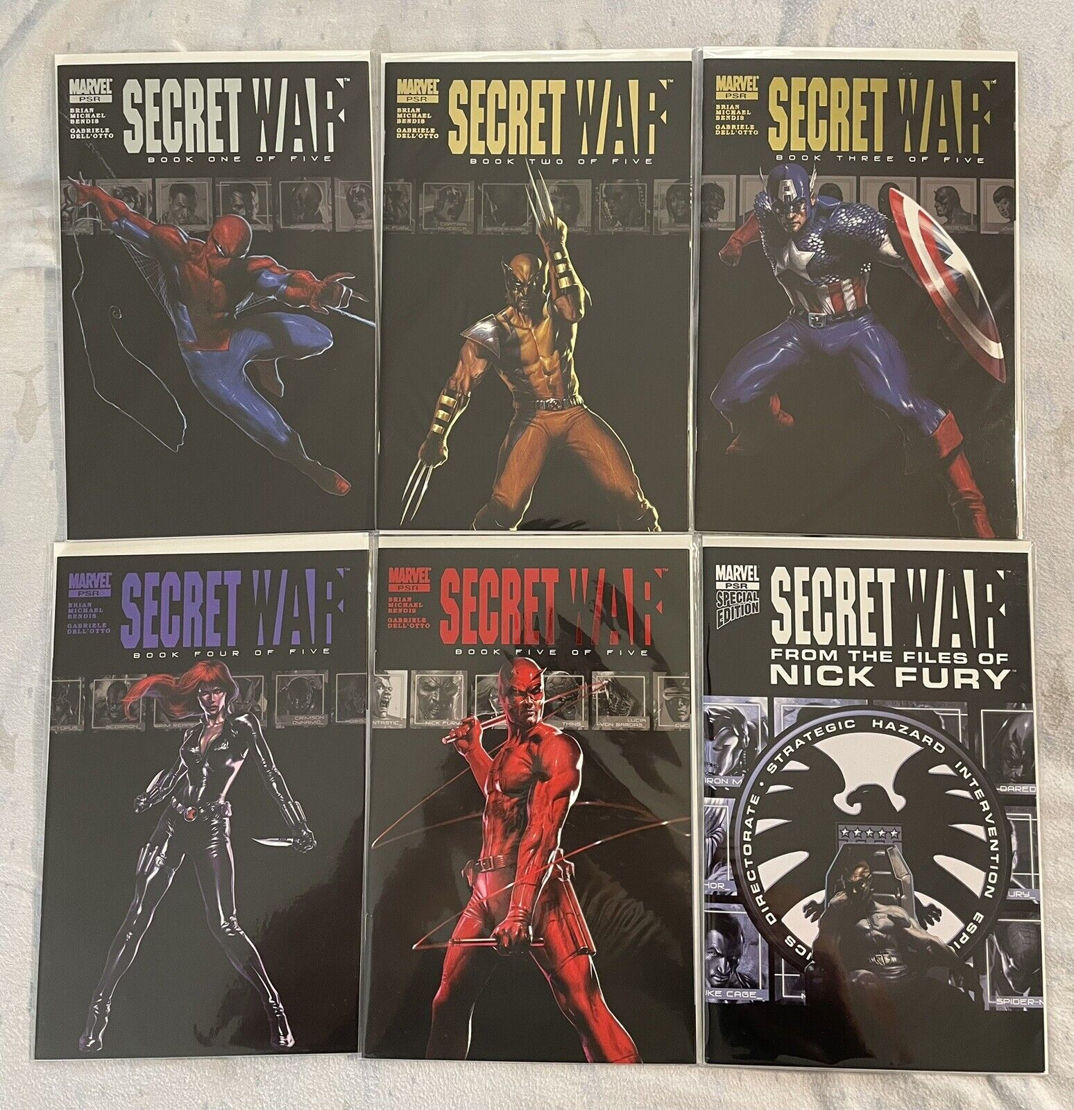 Marvel SECRET WAR (2004) 1-5 + Files Complete Series