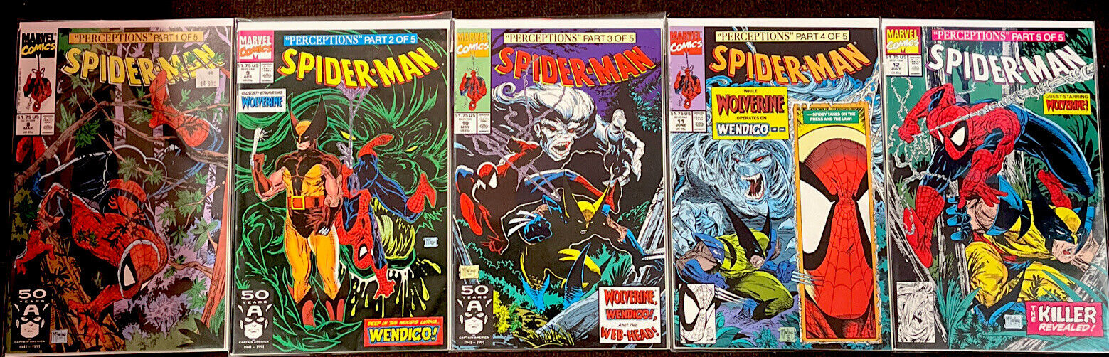 SPIDER-MAN ☆ PERCEPTIONS 1-5, Complete Comic Book Lot ☆