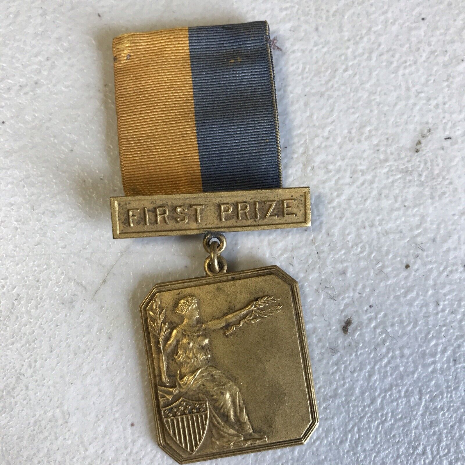 American Legion Pin Medal 1923 Annual Field Days Auspices Badge Whitehead & Hoag