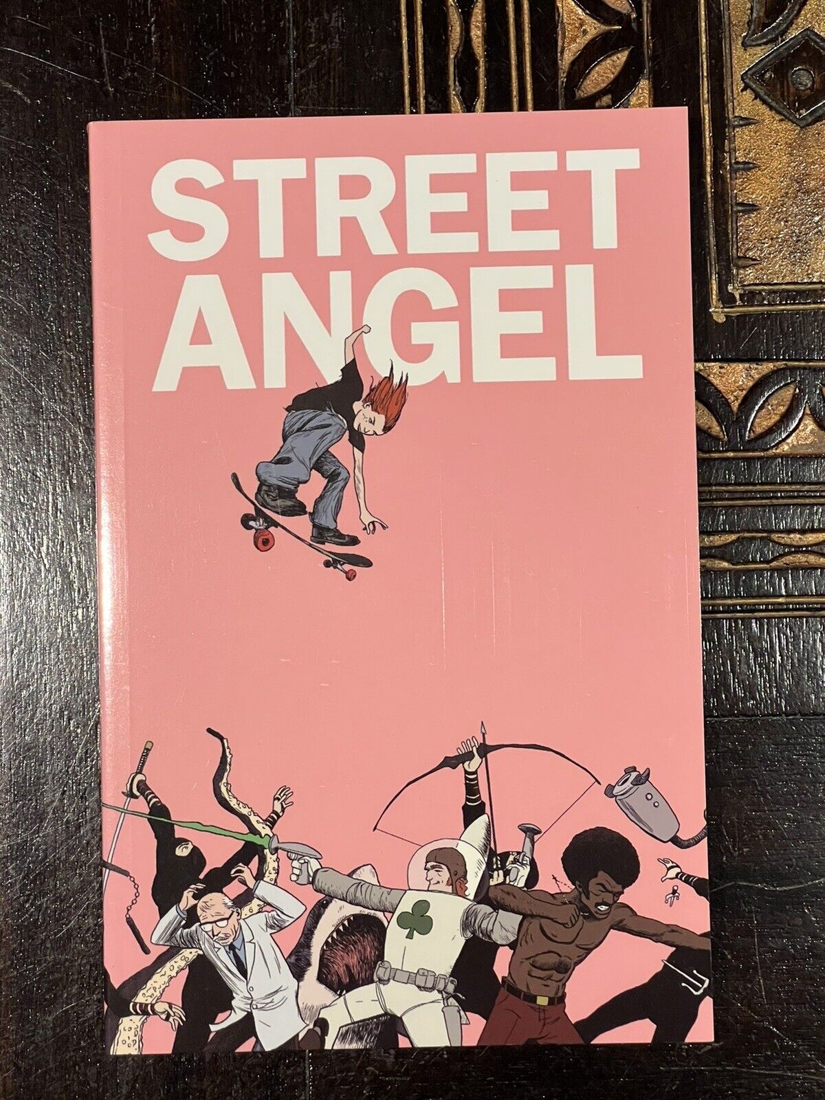 STREET ANGEL TPB Brian Maruca Signed by Jim Rugg with Sketch