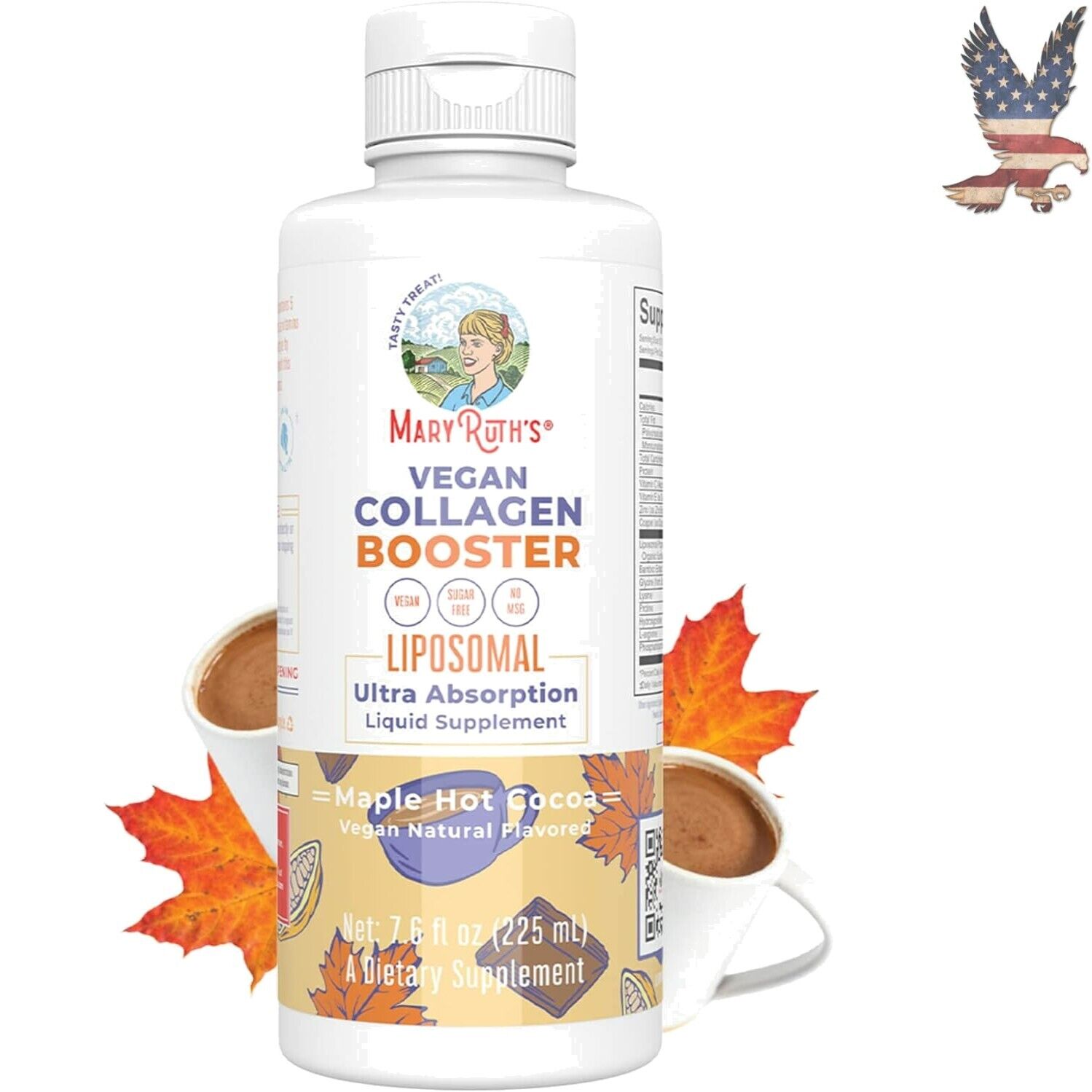 Premium Collagen Booster with Vitamin C, E, Zinc, Copper & Silica - 7.6 Oz