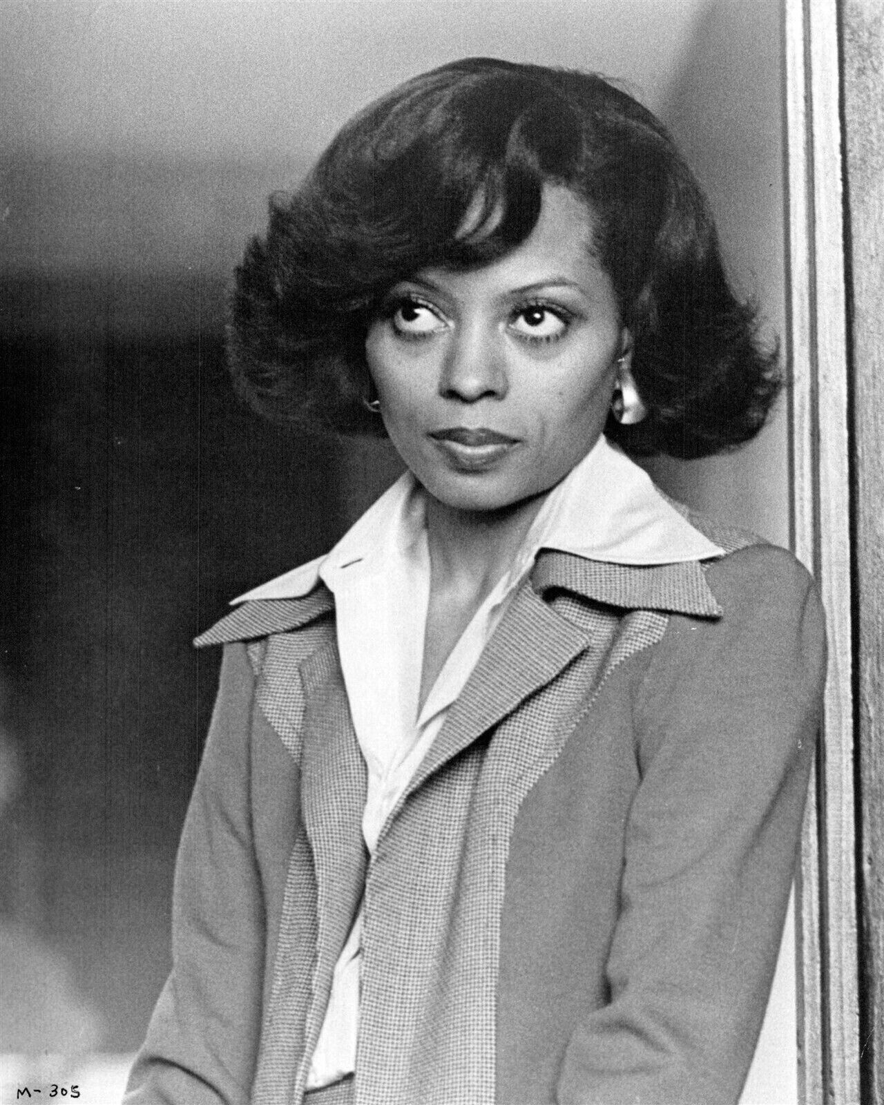 Diana Ross 1975 standing in doorway portrait from Mahogany 4x6 inch photo