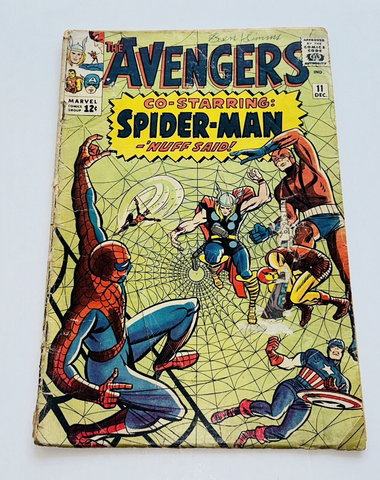 Avengers 11 1964 Silver Age Amazing Spider-Man Poor Incomplete