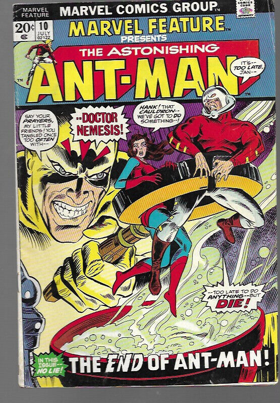 Marvel Feature #10 Astonishing Ant Man last appearance Good+ nice copy MCU