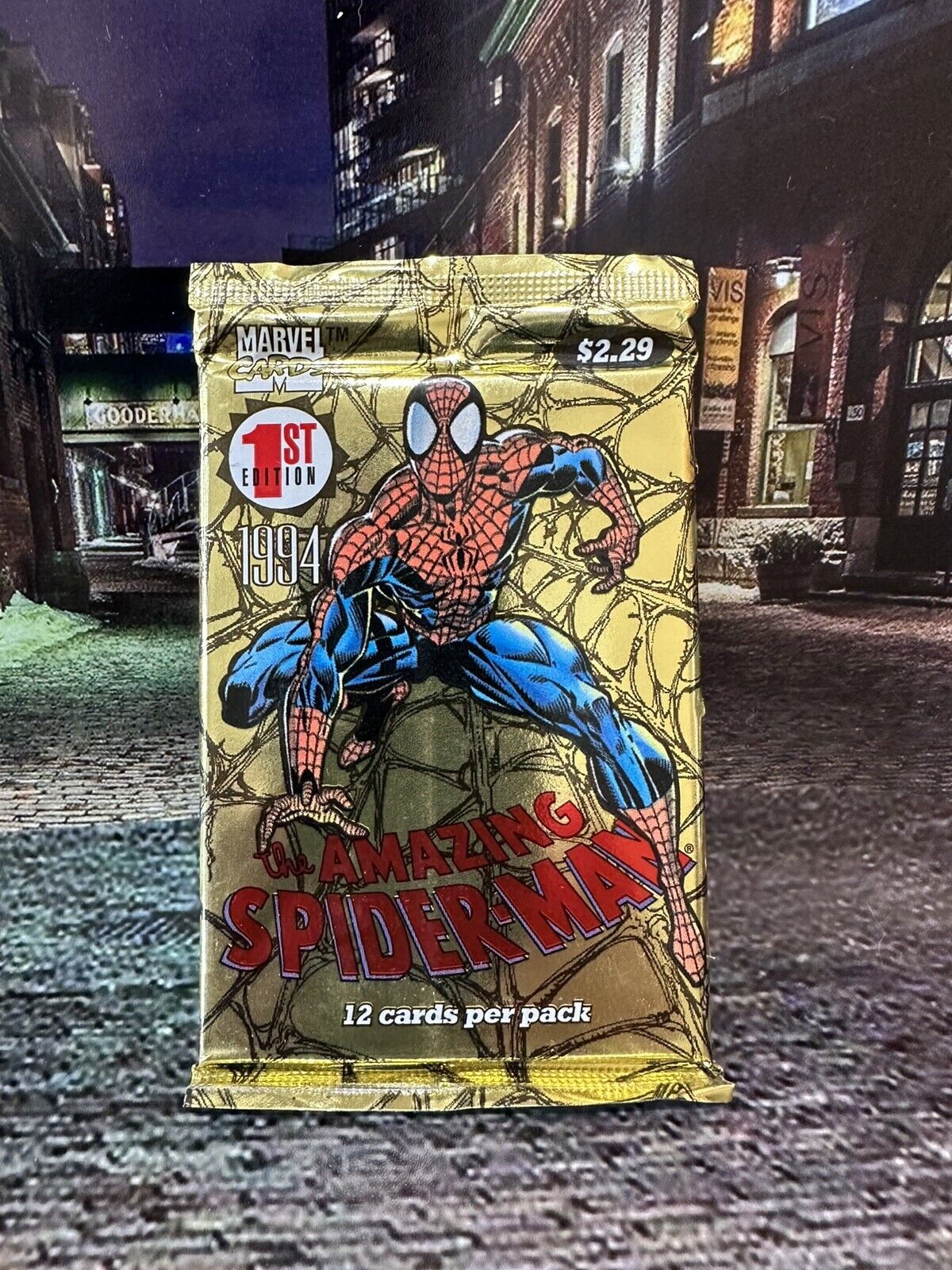1994 FLEER Marvel Spider-Man First Edition Sealed Jumbo Pack HTF VINTAGE