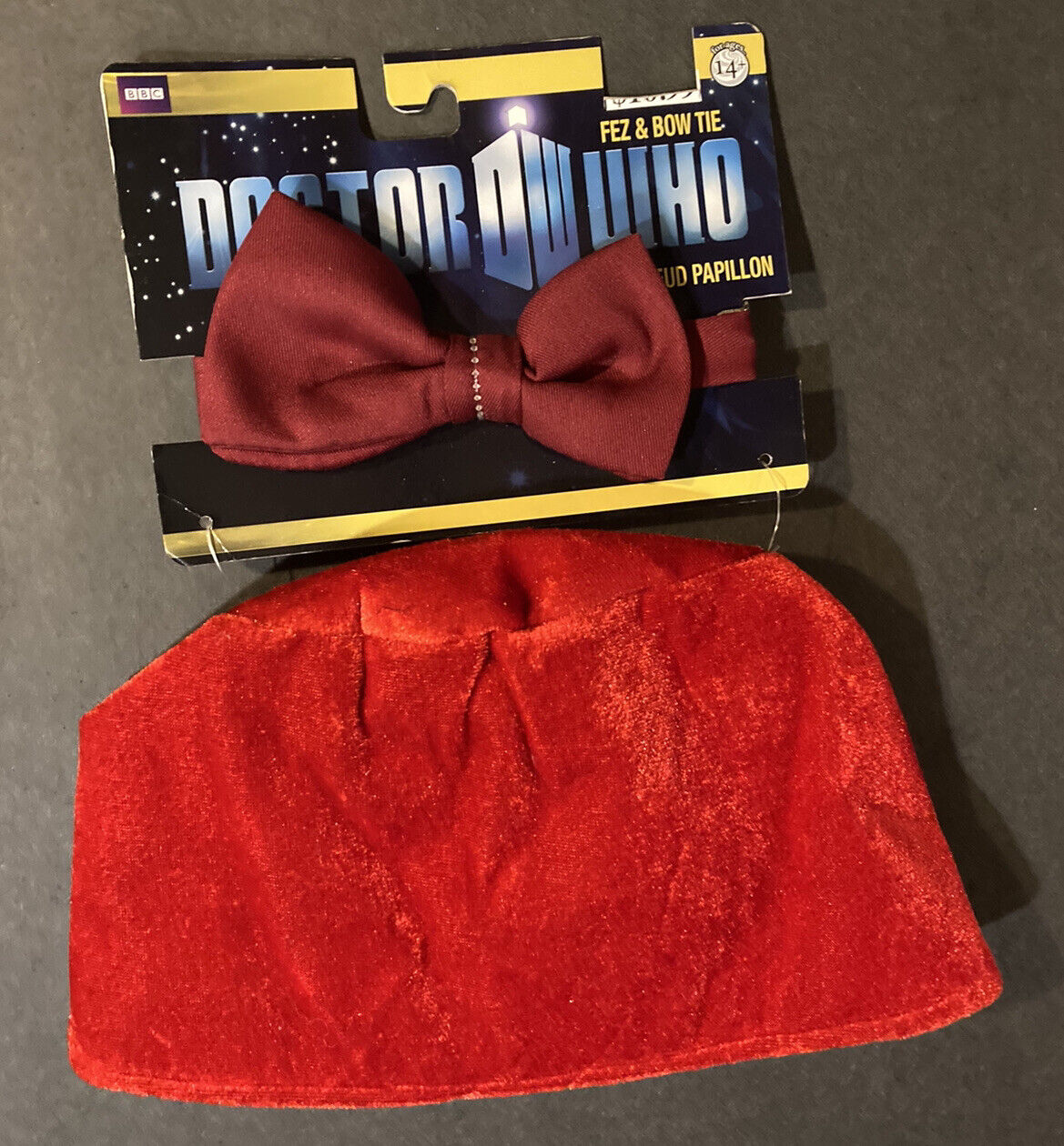 BBC Doctor Dr Who Unisex Costume Accessoru Cosplay Red Fez Hat Bow Tie Halloween