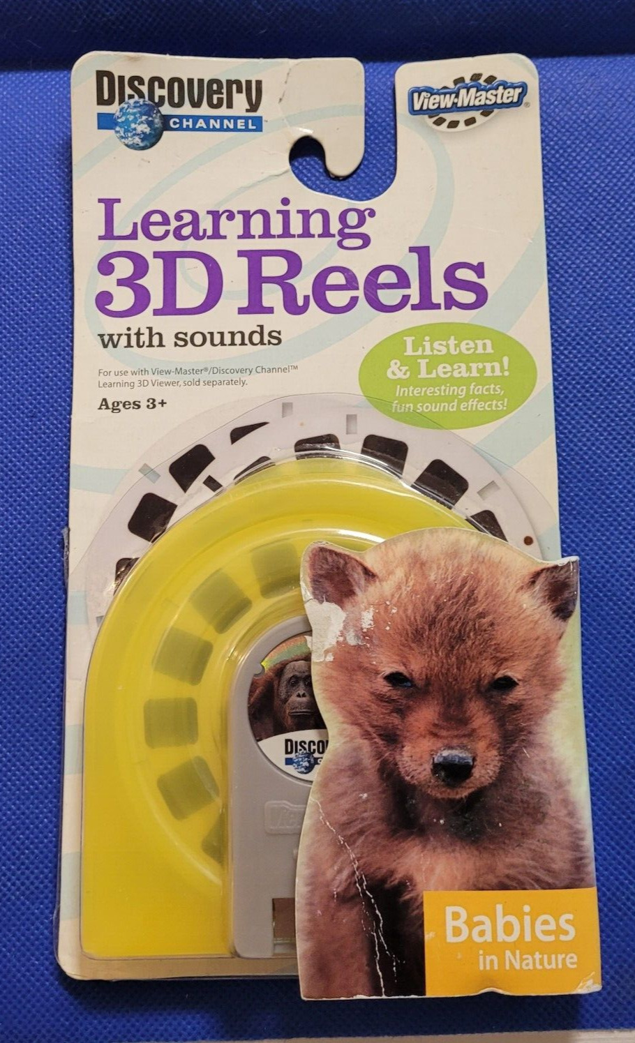 Discovery Channels Sounds Sealed Learning Baby Animals view-master 3 Reels Pack