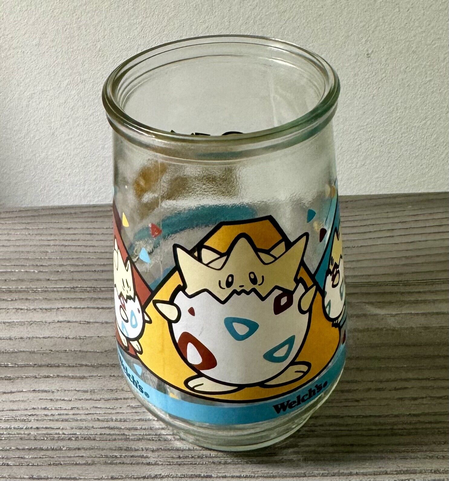 Vintage Welch's 1999 Jelly Glass Pokemon Togepi 9th In Series of 9