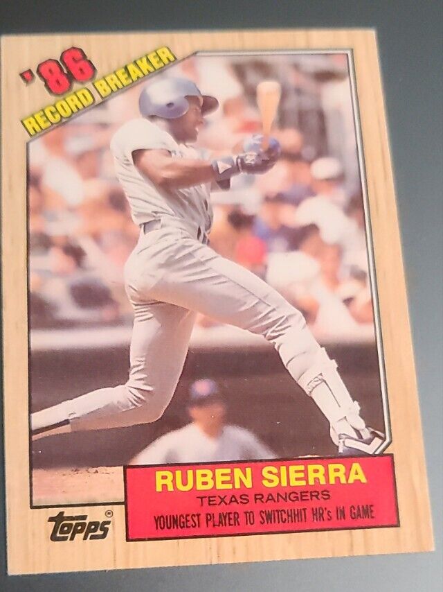 Ruben Sierra 1987 Topps