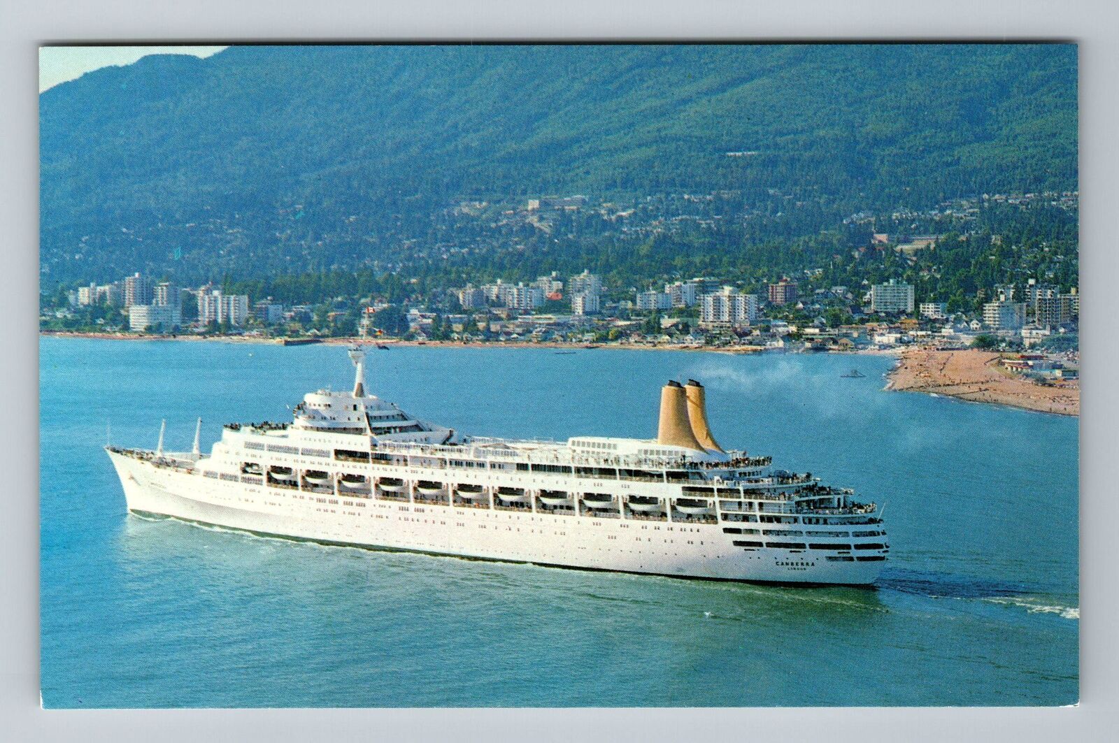 Vancouver-British Columbia, MV Canberra, Ship, Vintage Postcard