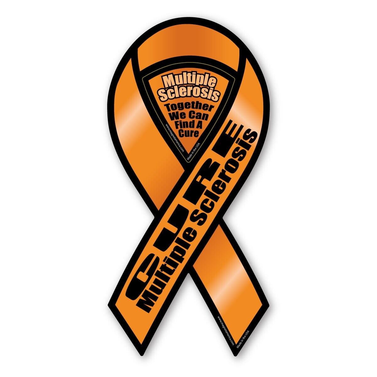Cure Multiple Sclerosis 2-in-1 Ribbon Magnet